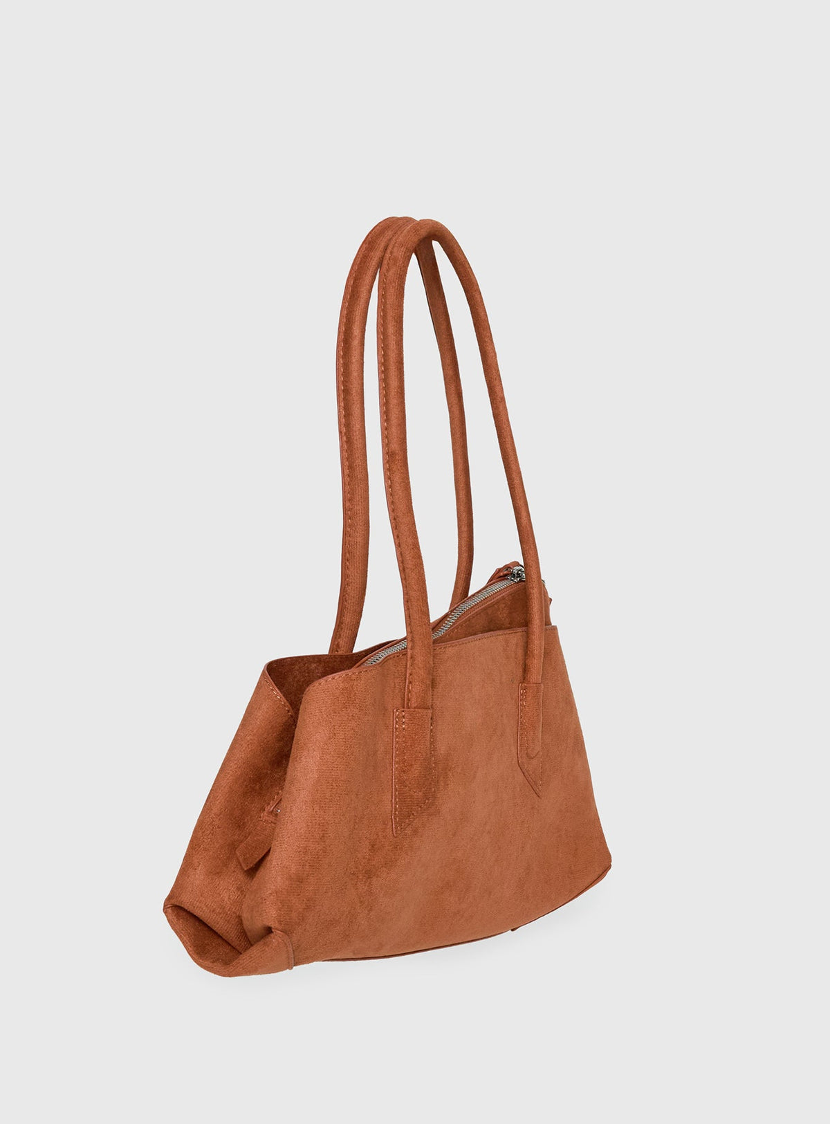 #NOVERA - Bolso de Hombro Vera Camel de Ante Sintético -