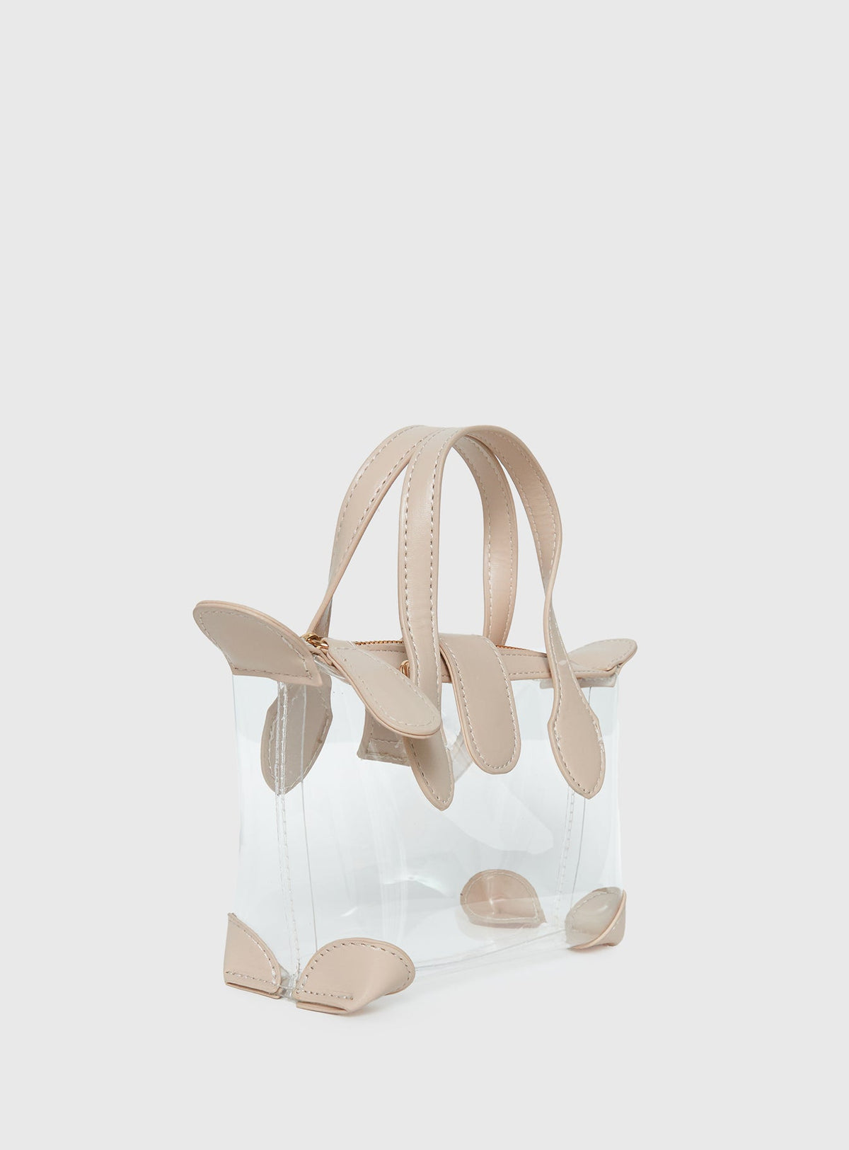 #NOVERA - Bolso Elanna Transparente y Beige -