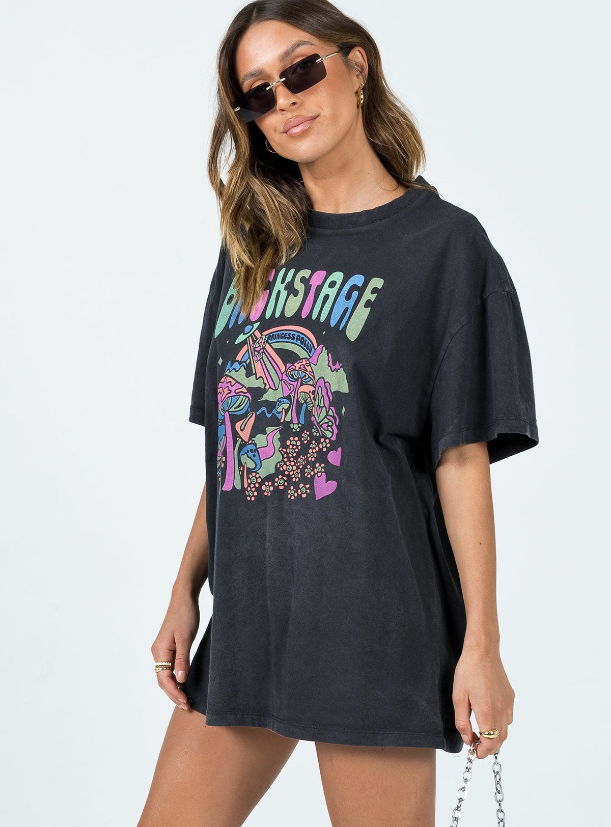 #NOVERA - Camiseta Ainhoa Negra Oversize -
