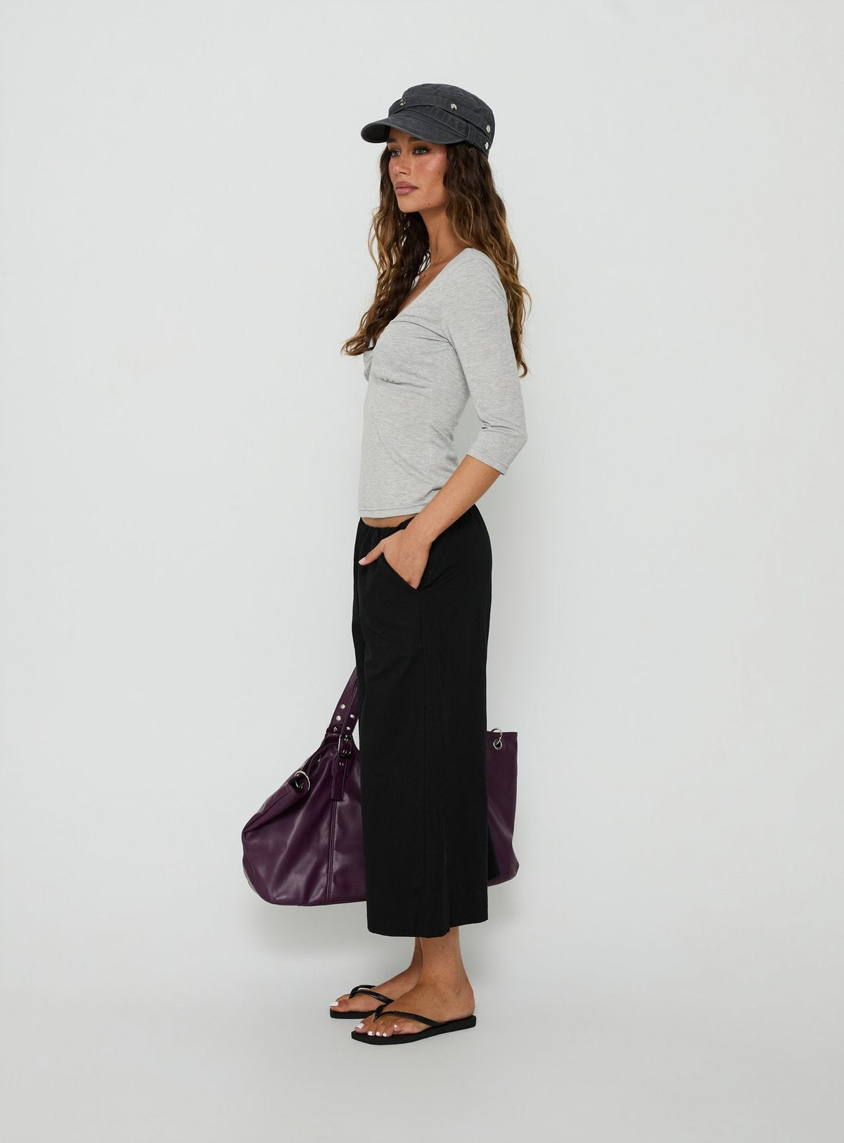#NOVERA - Pantalón Lunea Negro Tobillero -