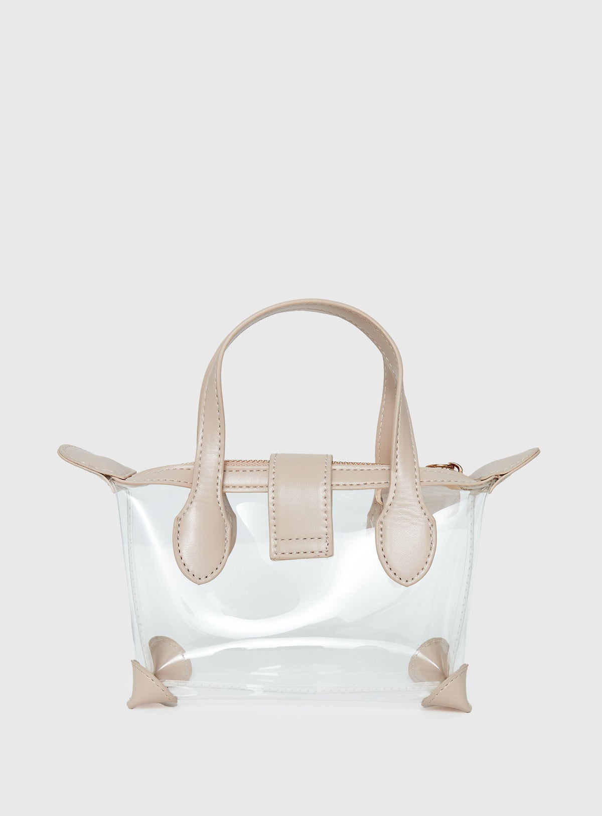 #NOVERA - Bolso Elanna Transparente y Beige -