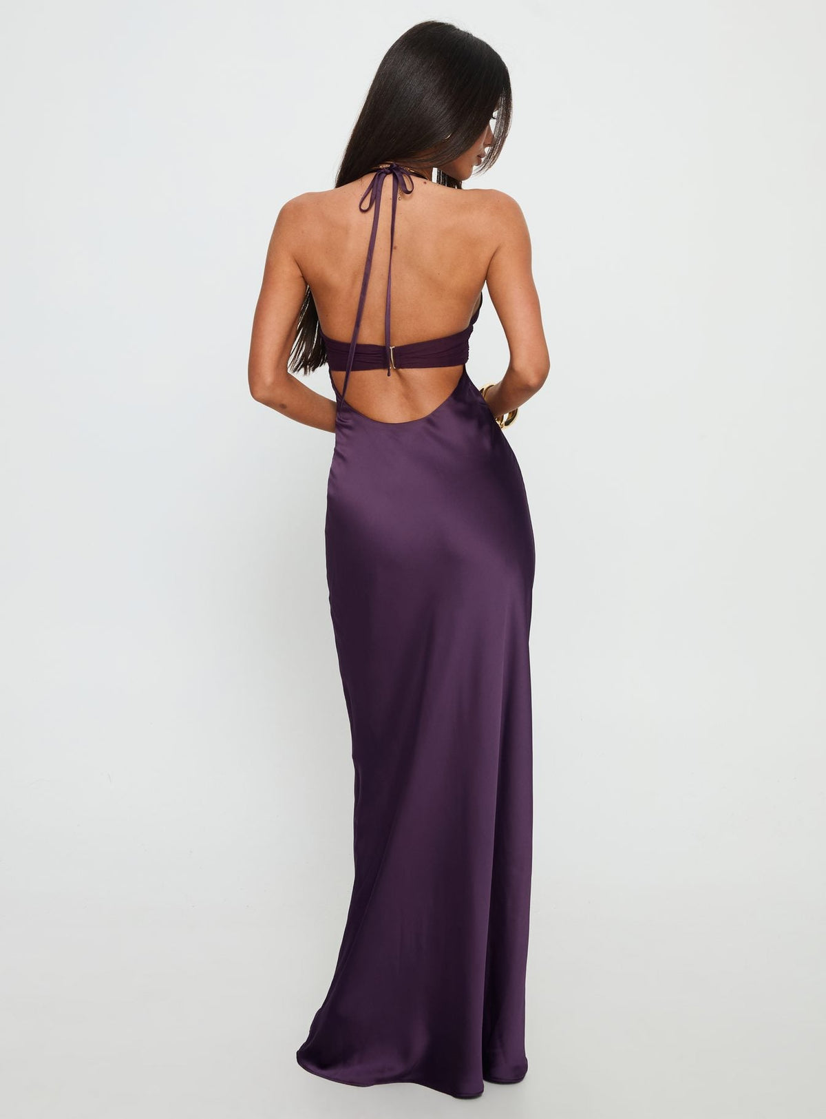 #NOVERA - Vestido Largo Odyssa Morado Halter -