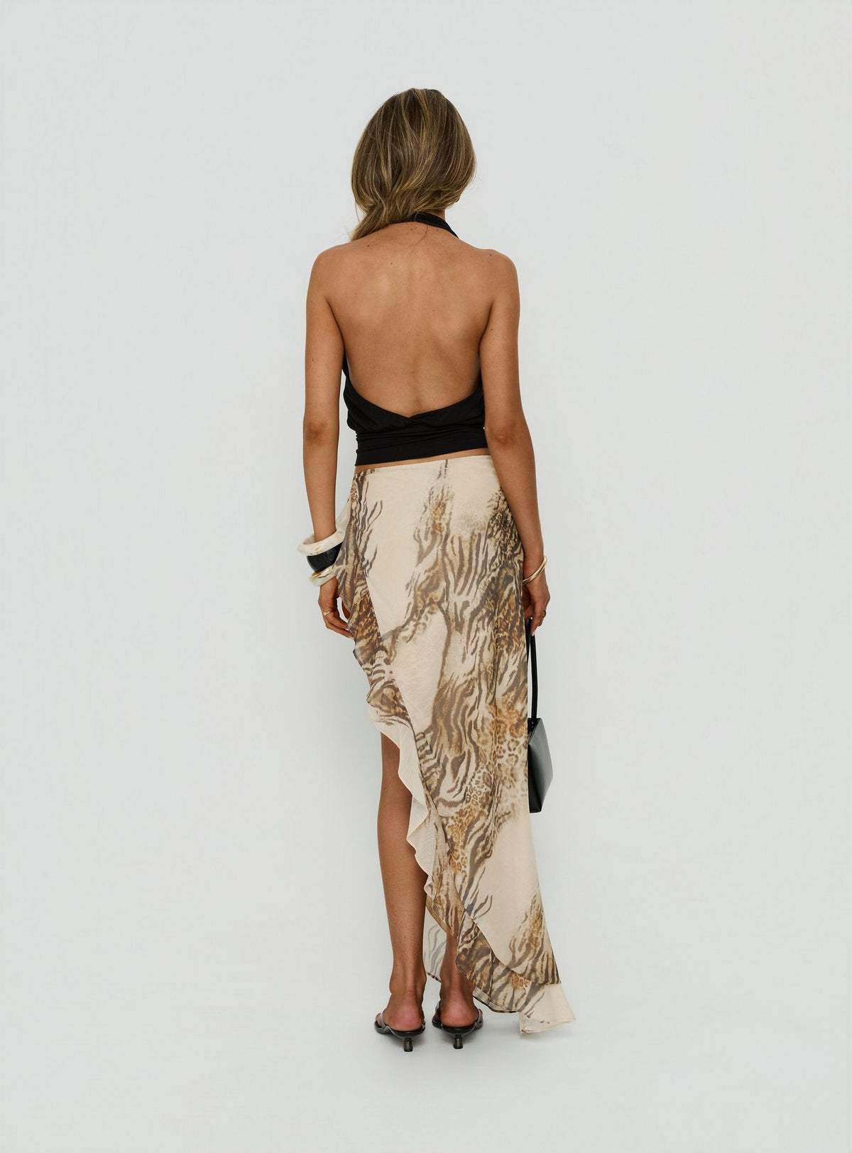 #NOVERA - Falda Larga Argenzia Sarong Multicolor Animal Print -