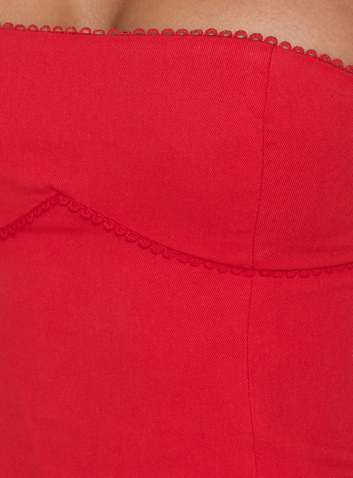 #NOVERA - Vestido Mini Austina Rojo Palabra de Honor -