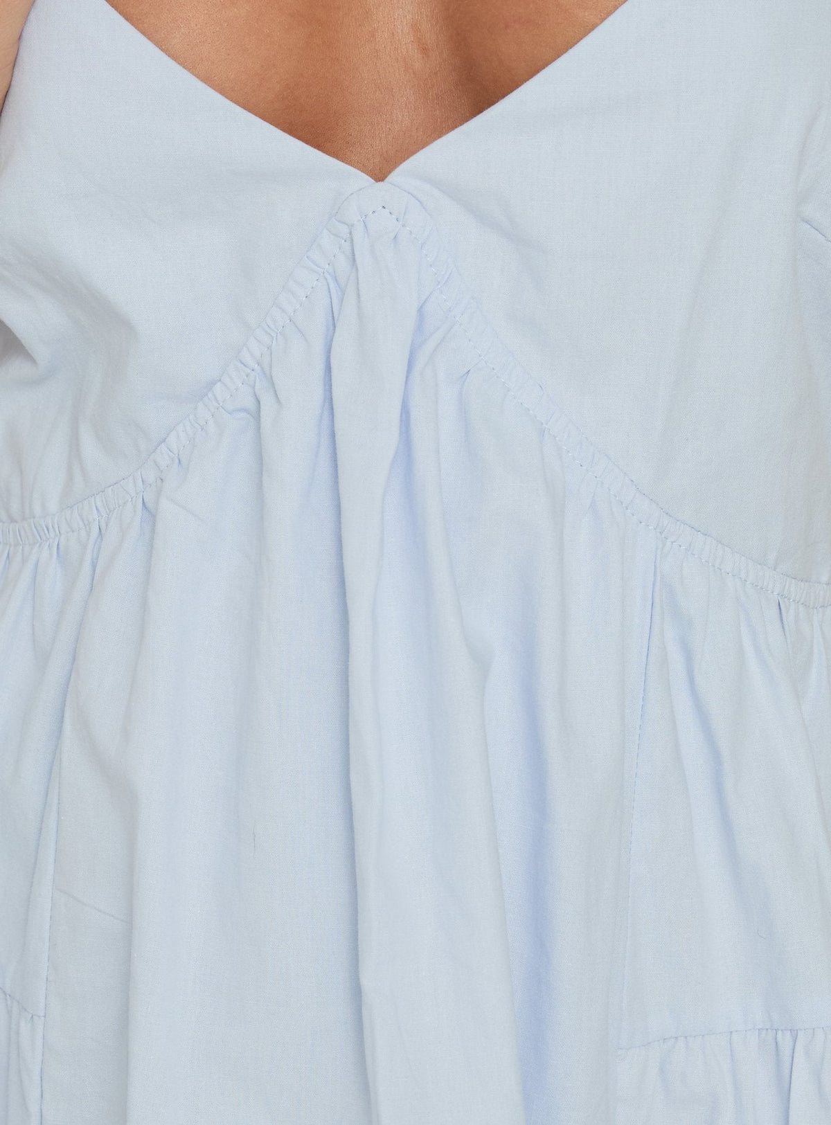 #NOVERA - Vestido Mini Giordana Vneck Azul Babydoll -