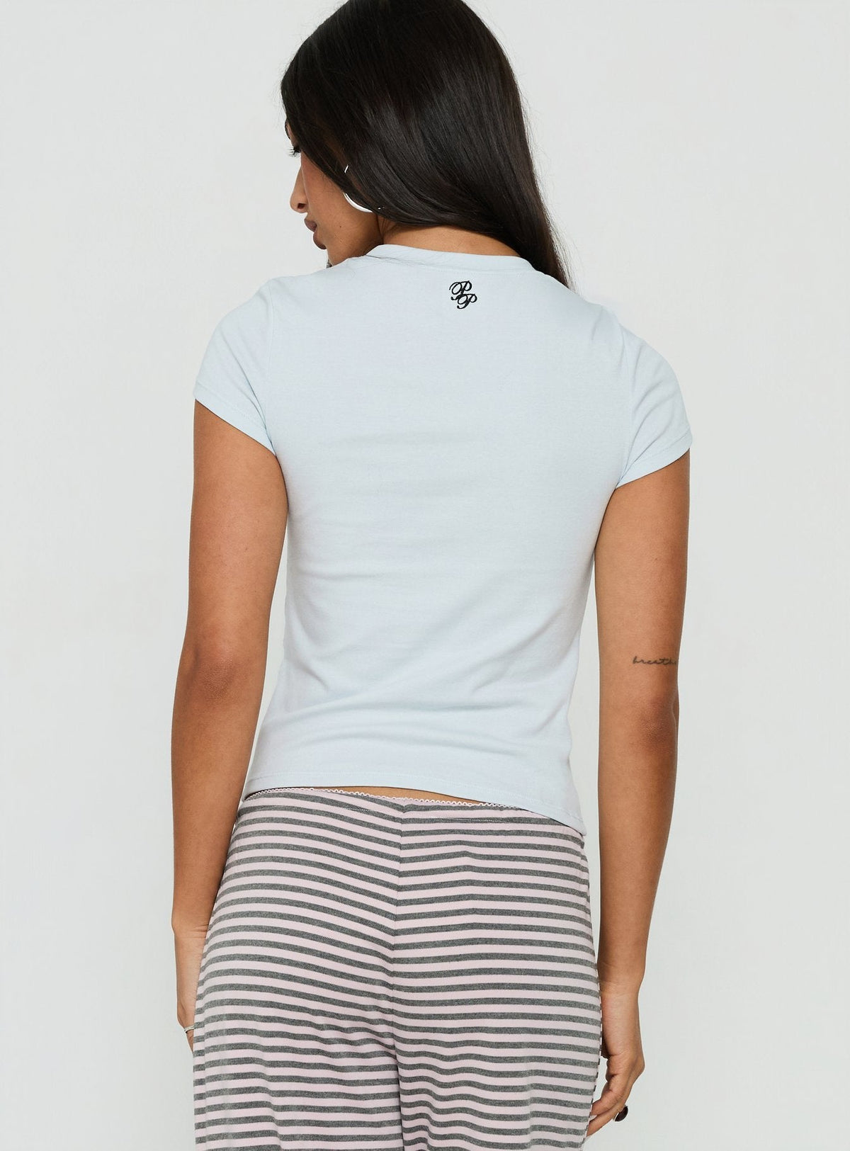 #NOVERA - Camiseta Mara Azul Estampada -