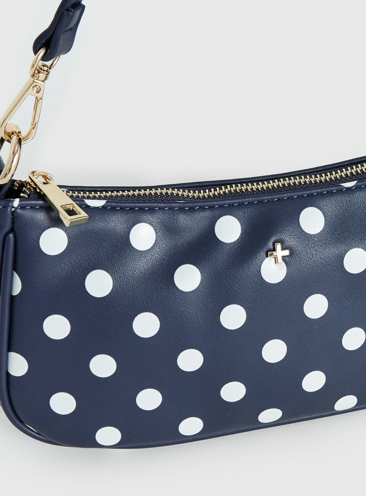 #NOVERA - Bolso Peta Piper Azul Marino de Lunares -