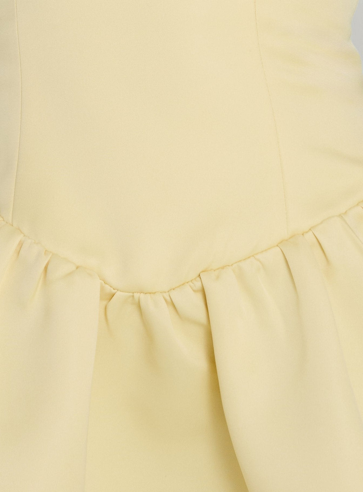 #NOVERA - Vestido Mini Candela Amarillo Palabra de Honor -
