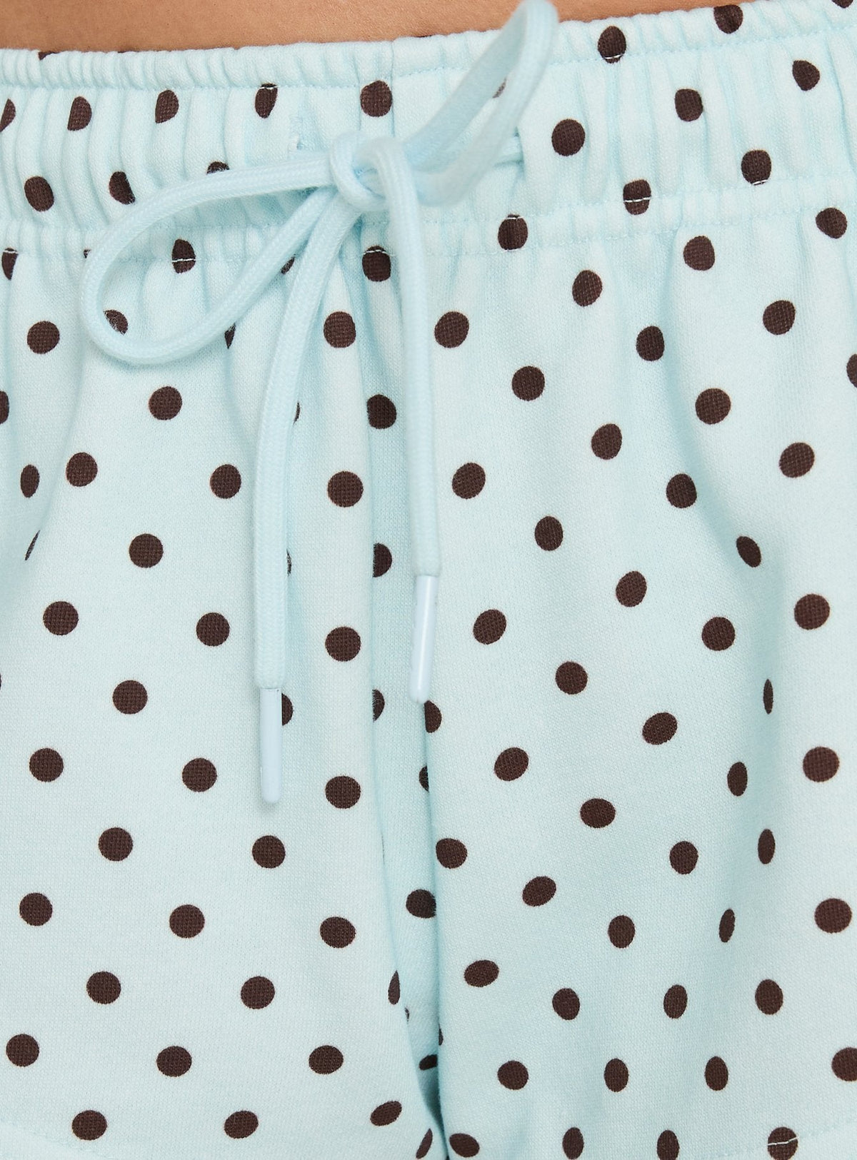 #NOVERA - Shorts Quinncy Azul de Lunares de Tiro Bajo -