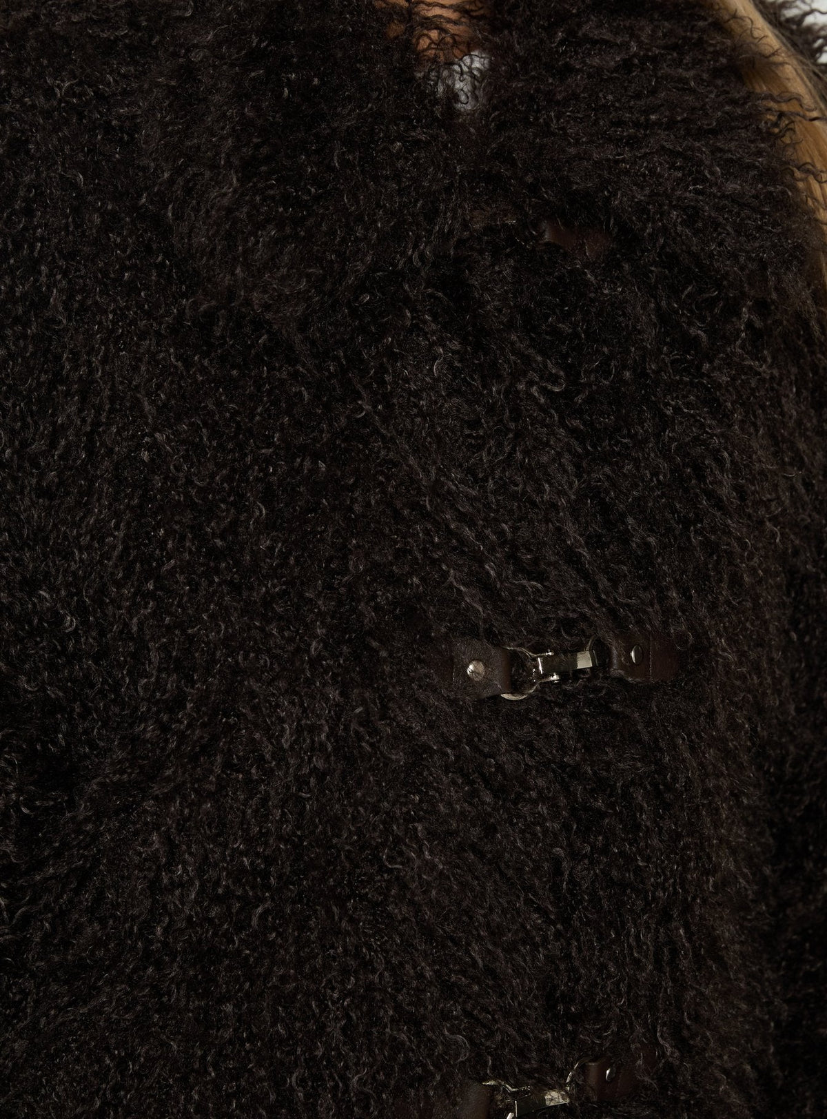 #NOVERA - Chaqueta Nikolie Chocolate de Pelo Sintético -