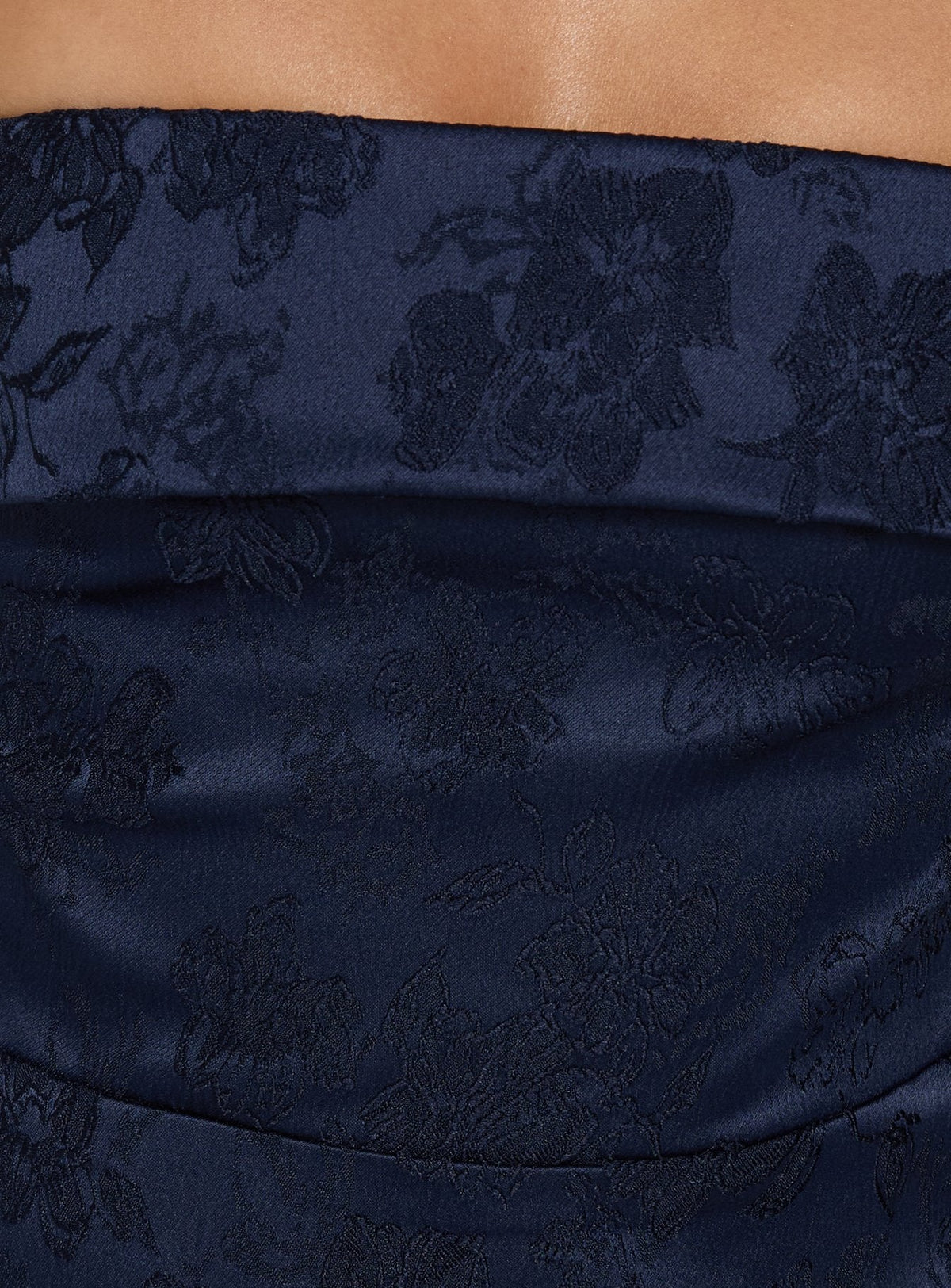 #NOVERA - Vestido Mini Dakhoda Azul Marino Palabra de Honor -
