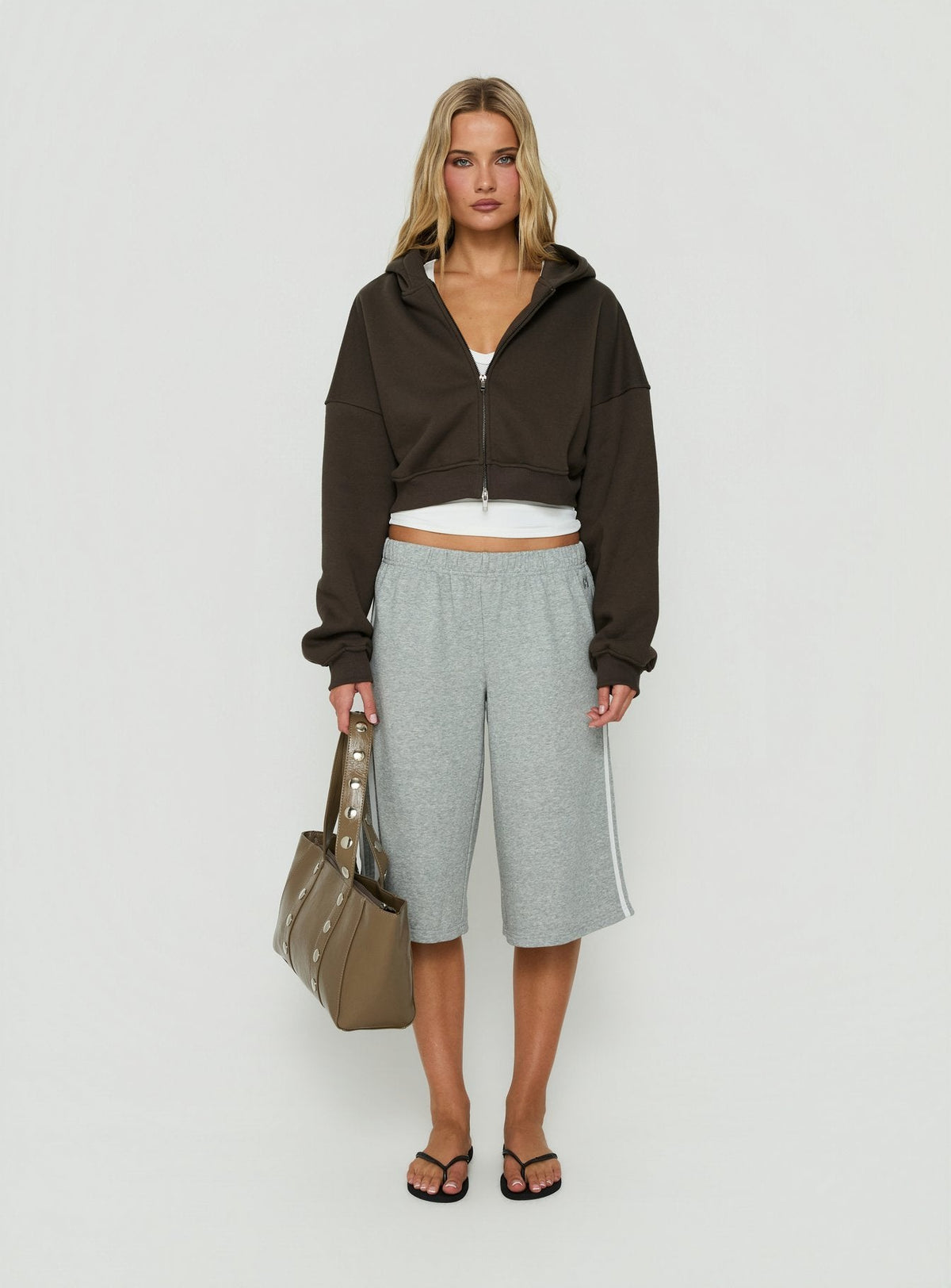 #NOVERA - Sudadera con Capucha Zellah Gris Hierro -