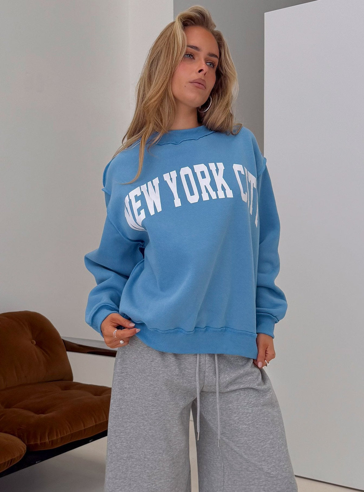 #NOVERA - Jersey York Azul Oversize -
