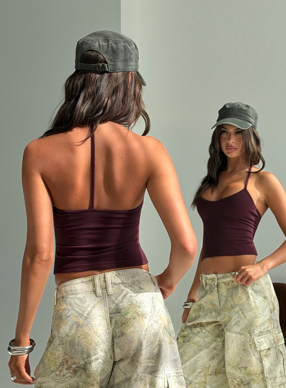 #NOVERA - Top Cecilly Ciruela Espalda Nadadora -